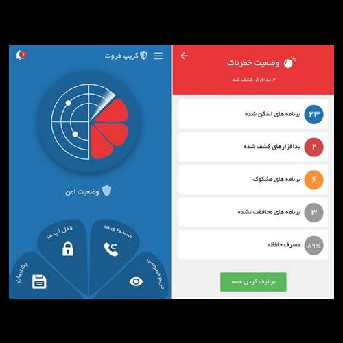 محصول گریب فروت (ضدبدافزار و راهکار حفظ حریم خصوصی) از شرکت عمید رایانه شریف